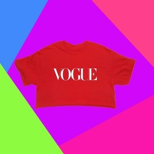 Vogue crop top t-shirt